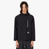 and wander Hybrid Warm Pocket Hoodie / Black 1