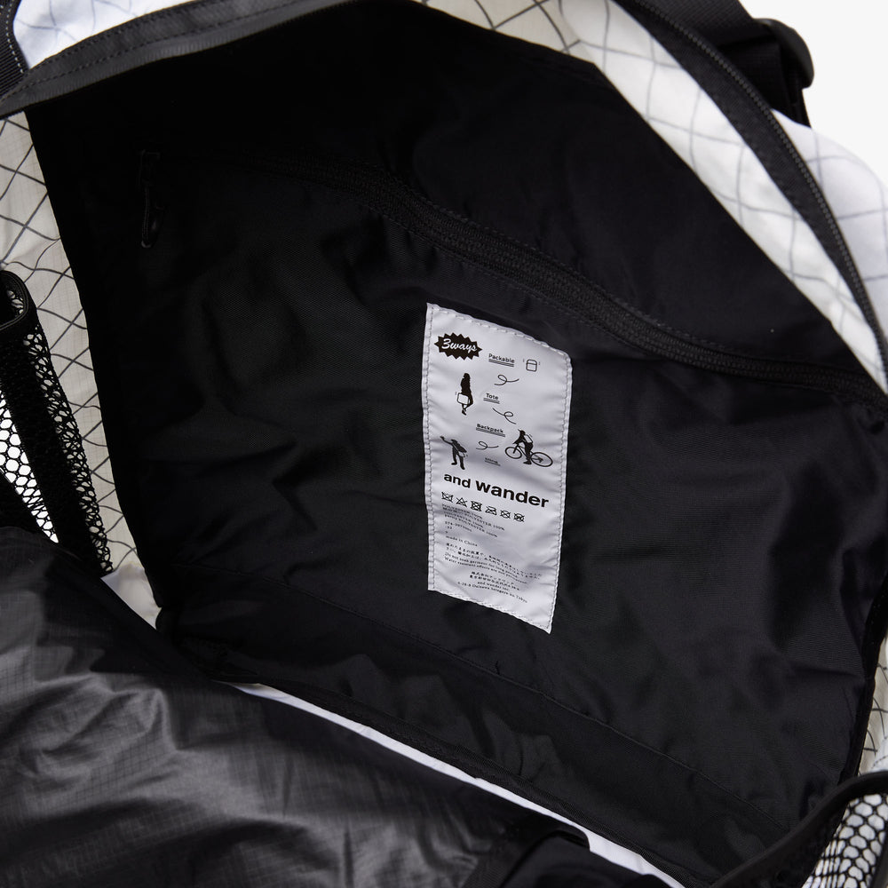 and wander Ecopak 30L Sac Fourre Tout a 3 Compartiments Blanc Casse Livestock
