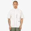 and wander Rip Short Sleeve Shirt / White 1