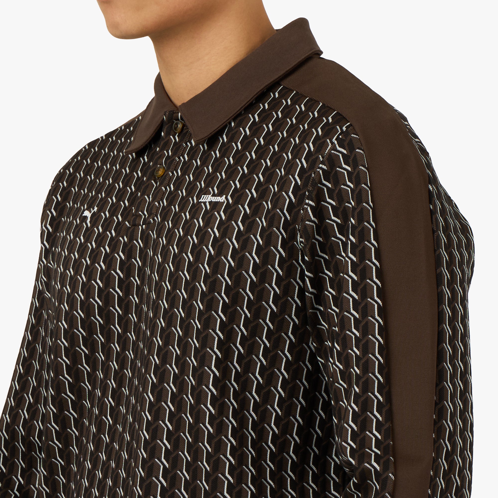 PUMA x JJJJound T7 Longsleeve Polo Chocolate – Livestock