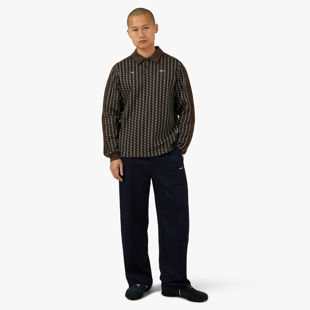 PUMA x JJJJound T7 Longsleeve Polo Chocolate – Livestock