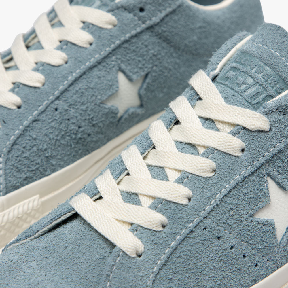 Converse one star baby blue top