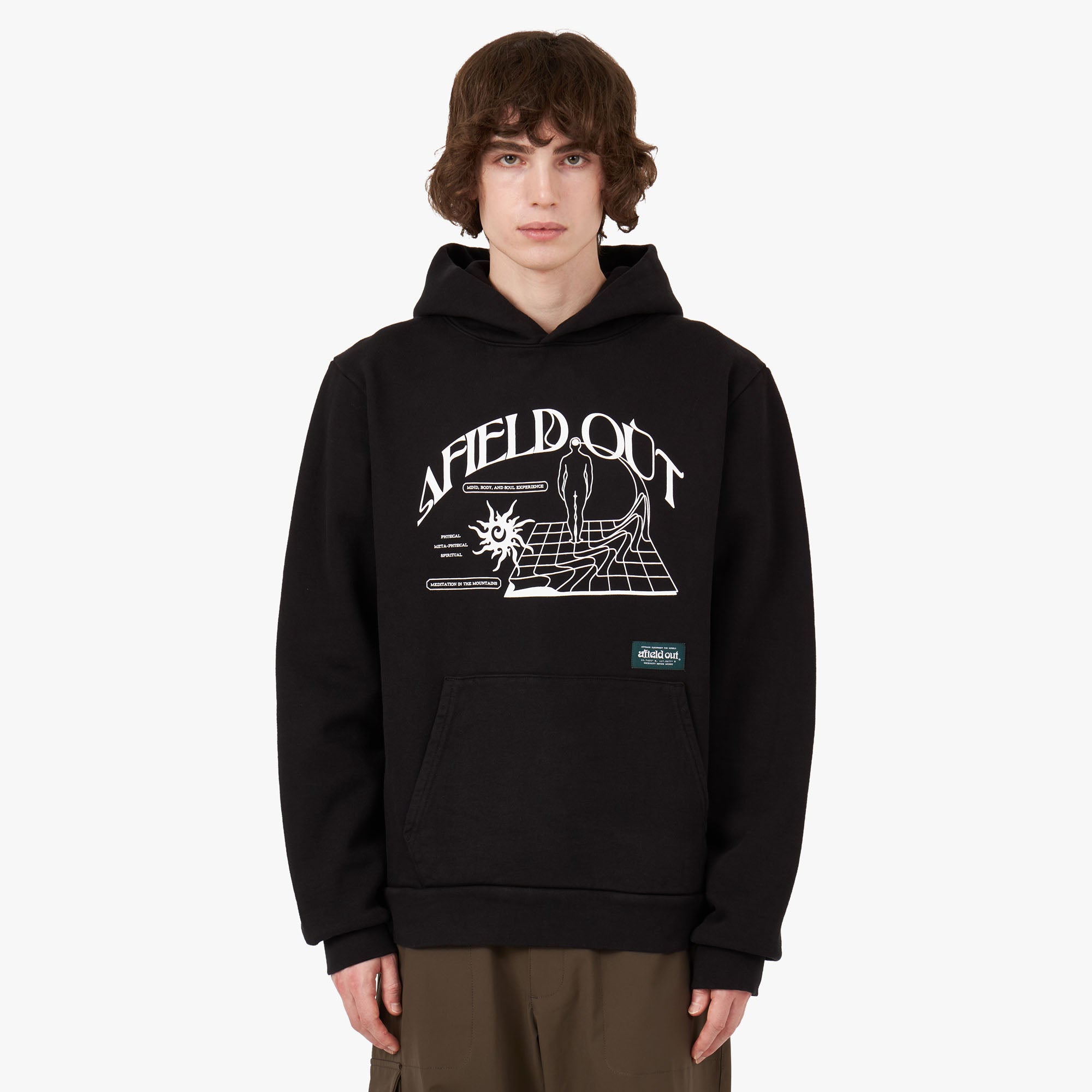 afield out Retreat Pullover Hoodie / Noir 1