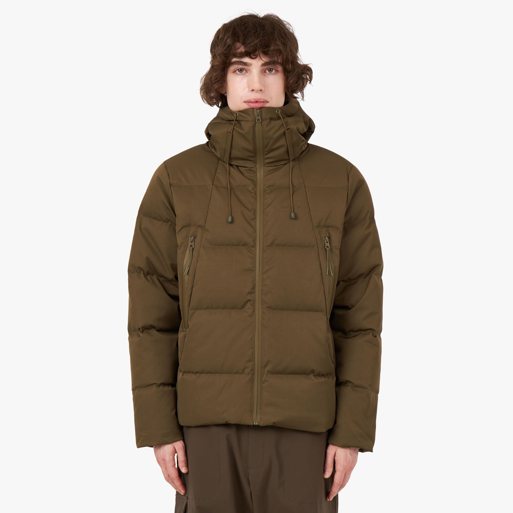 Army green deals puffer jacket