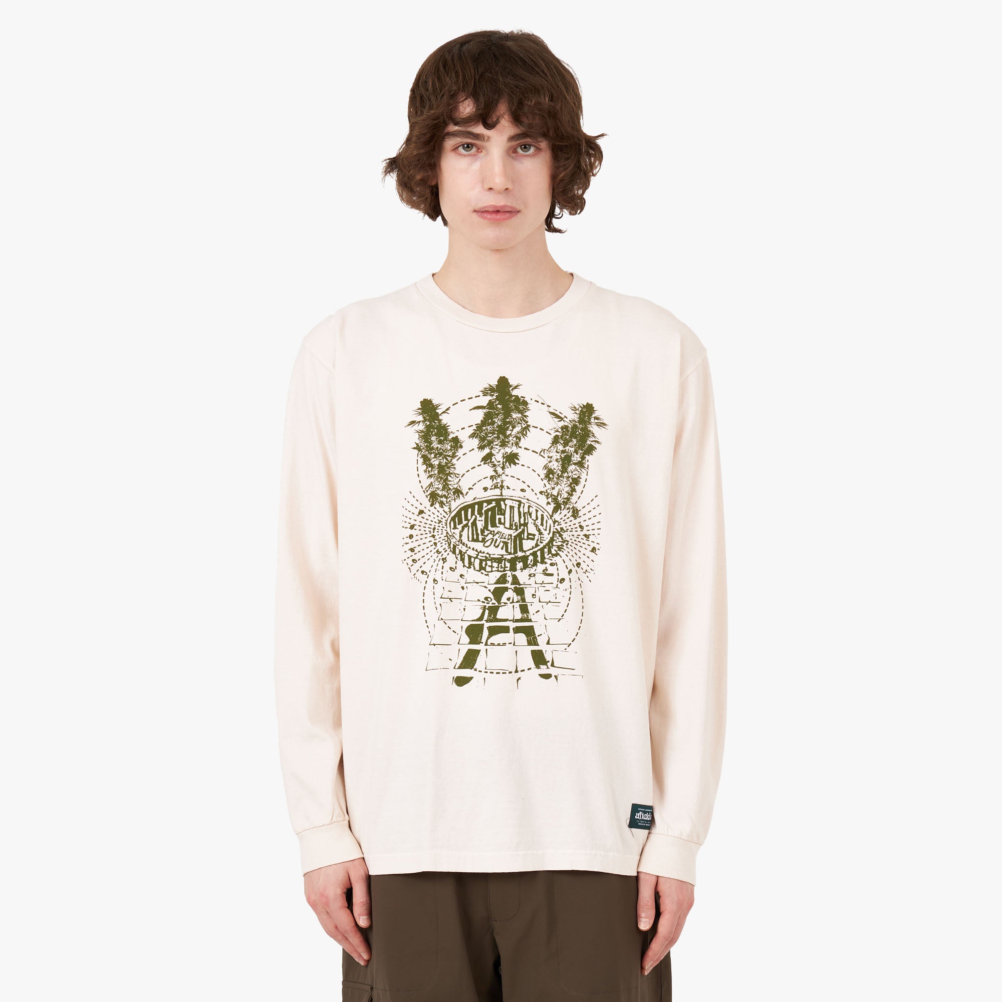 afield out Stone Long Sleeve T-shirt / Bone 1
