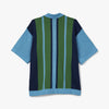 Awake Knit Camp Collar / Blue Multi 2