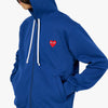 COMME des GARÇONS PLAY Red Heart Zip-Up Hoodie / Blue 4