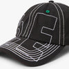 b.Eautiful Vapor 6 Panel Hat Off-Black / White 7