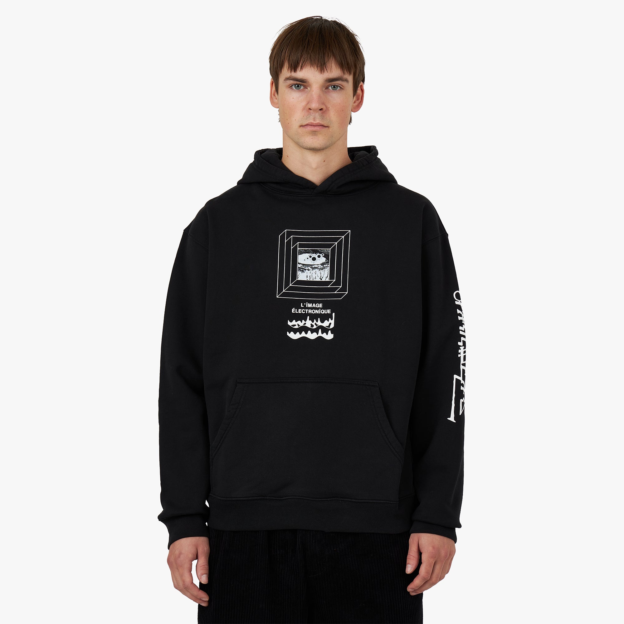 Brain Dead Electronique Hoodie / Black 1