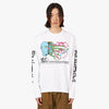 Brain Dead Conscious Control Long Sleeve T-shirt / White 1