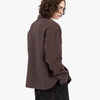 Brain Dead Waffle Button Front Shirt / Chocolate 5