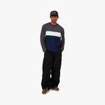 Brain Dead Boarder Long Sleeve Football Shirt Grey / Multi 5