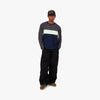 Brain Dead Boarder Long Sleeve Football Shirt Grey / Multi 5