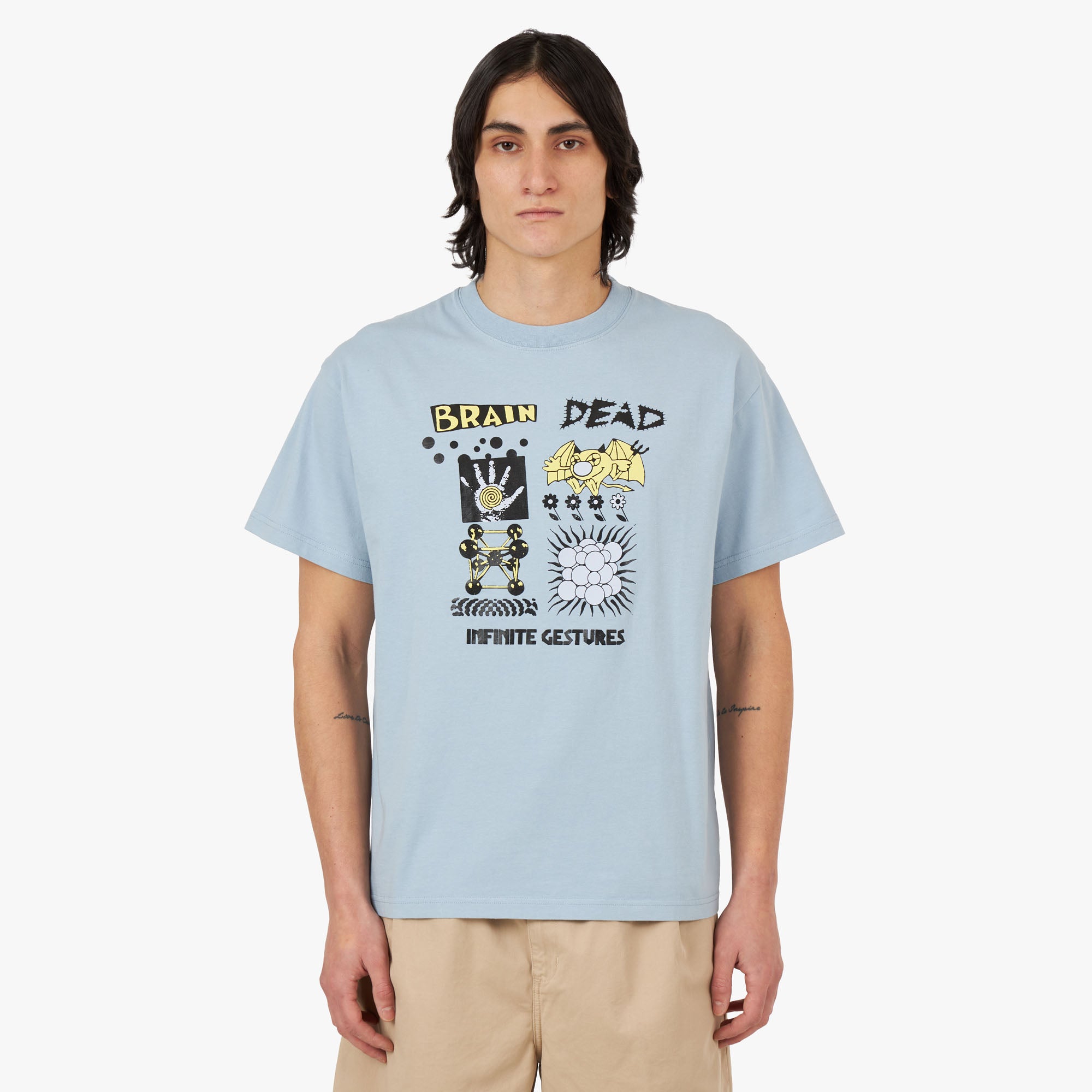 Brain Dead Infinite Gestures T-shirt / Slate 1