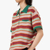 Brain Dead Lifted Stripe Half Zip Shirt / Red Multi 4