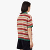 Brain Dead Lifted Stripe Half Zip Shirt / Red Multi 3