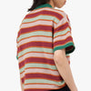 Brain Dead Lifted Stripe Half Zip Shirt / Red Multi 5