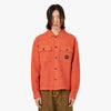 Brain Dead Waffle Button Front Shirt / Terracotta 1