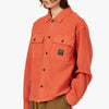 Brain Dead Waffle Button Front Shirt / Terracotta 4