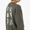Brain Dead Earth Wisdom L/S Shirt / Dark Green 5