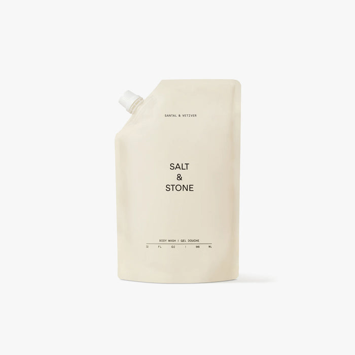 SALT & STONE Body Wash Refill Pouch / Santal & Vetiver 1