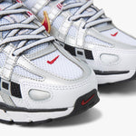 Nike Women's P-6000 White / Varsity Red - Metallic Platinum - Low Top  6