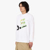 b.Eautiful Bleach Long Sleeve T-shirt / White 2