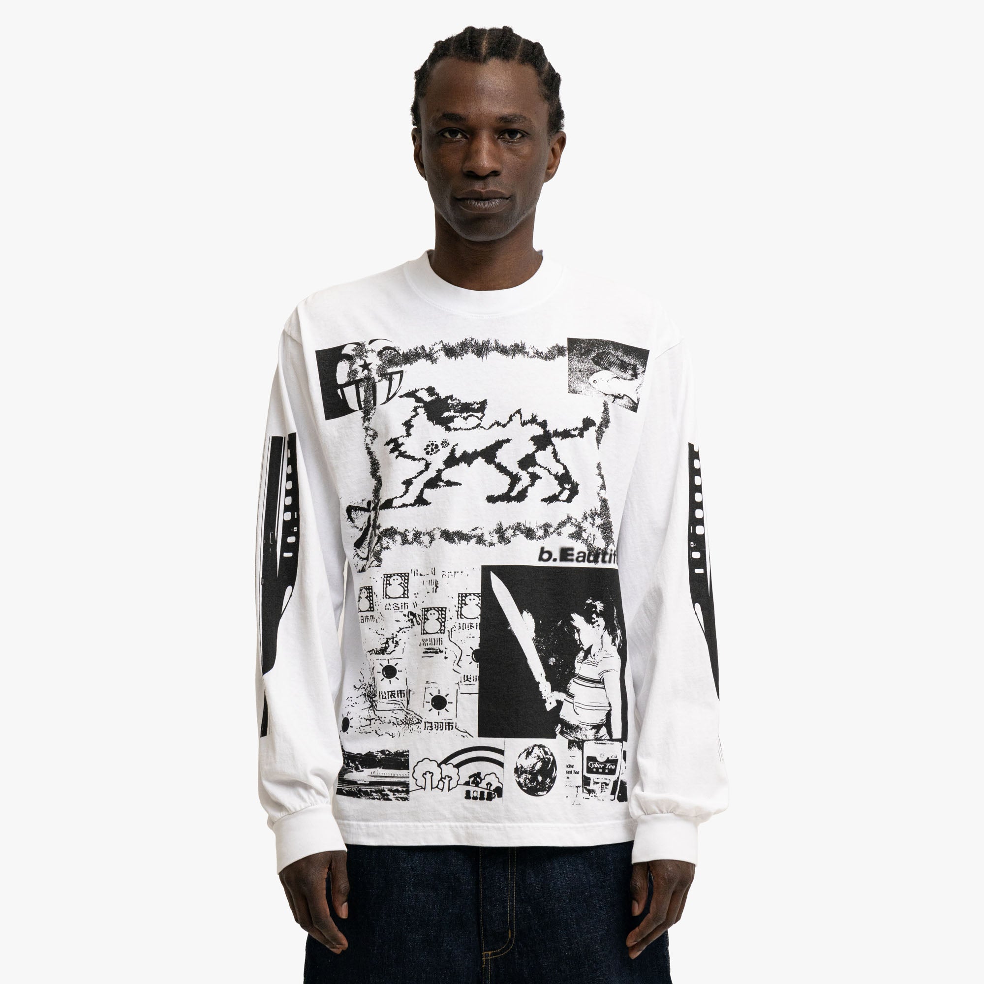 b.Eautiful x kiiro Shinkansen LS Shirt White 1