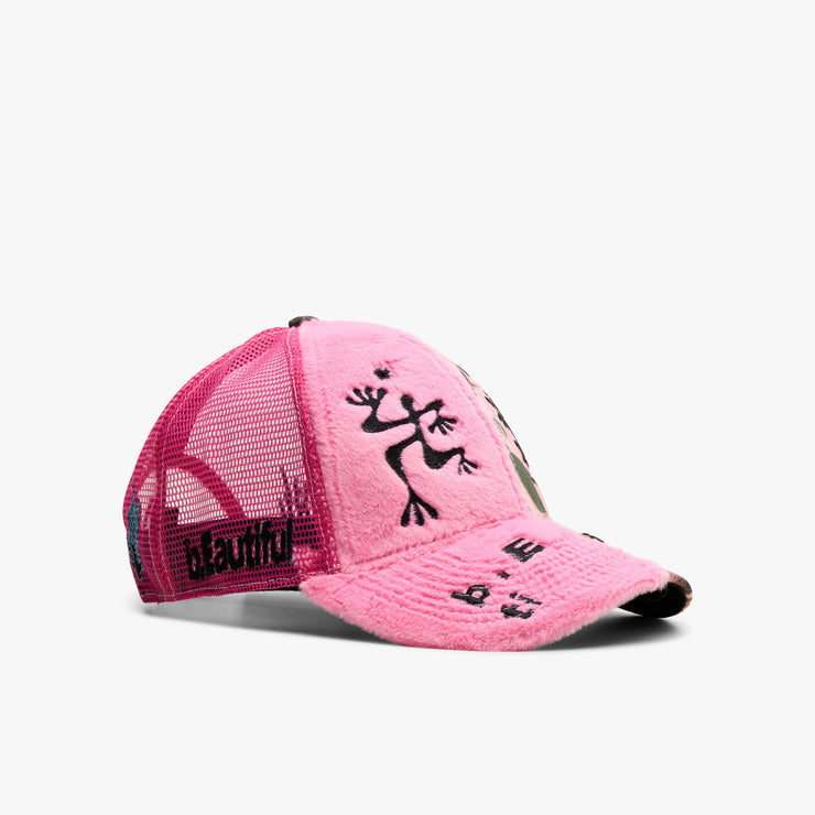b.Eautiful Biyu Trucker Hat Pink Plush / Pink Camo 1