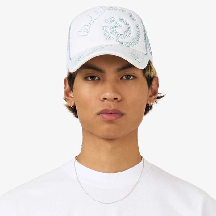 b.Eautiful b.i Foam Trucker Hat White / Green 1