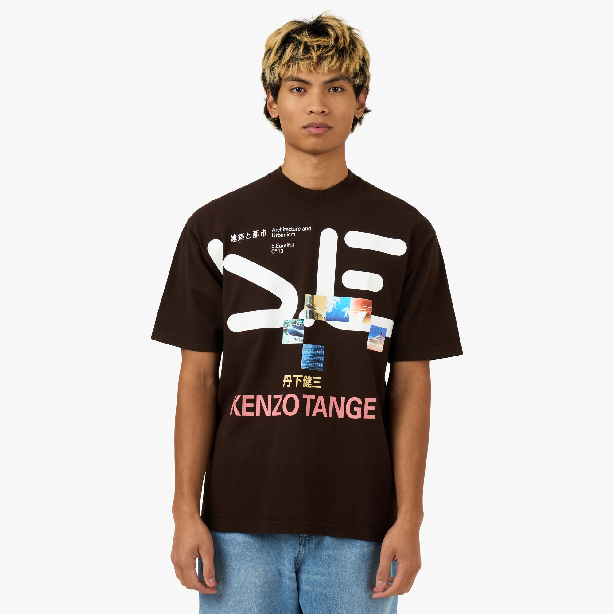 SanSanGear × b.Eautiful tシャツ b.Eautiful Tange Issue T-Shirt Chocolate – Livestock