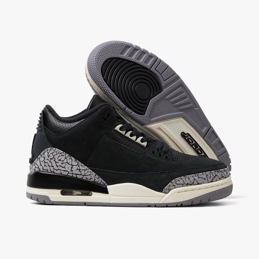Jordan 3 R tro pour Femmes Off Noir Noir Sail