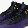 Jordan 12 Retro Black / Field Purple - Metallic Gold - High Top  7