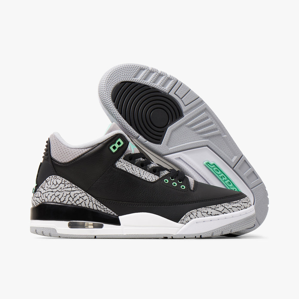 Grey green jordan hot sale 3