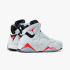 Jordan 7 Retro White / Crimson - Black - High Top  4