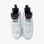 Jordan 7 Retro White / Crimson - Black - High Top  5