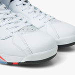 Jordan 7 Retro White / Crimson - Black - High Top  6