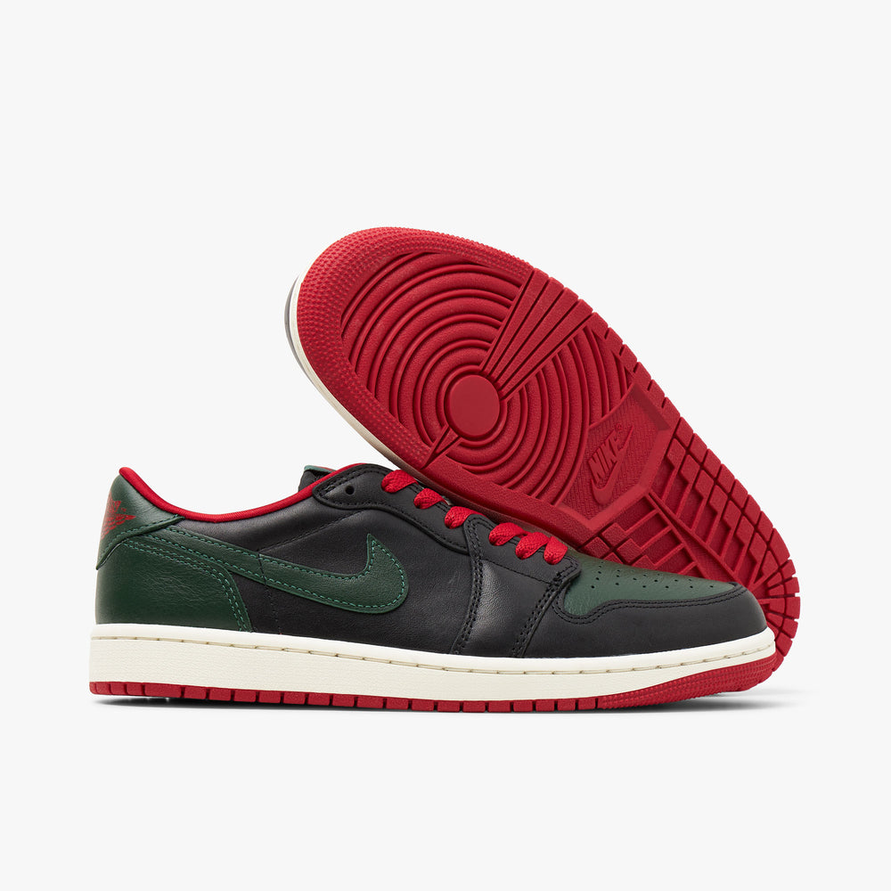 Low top black and red jordans online