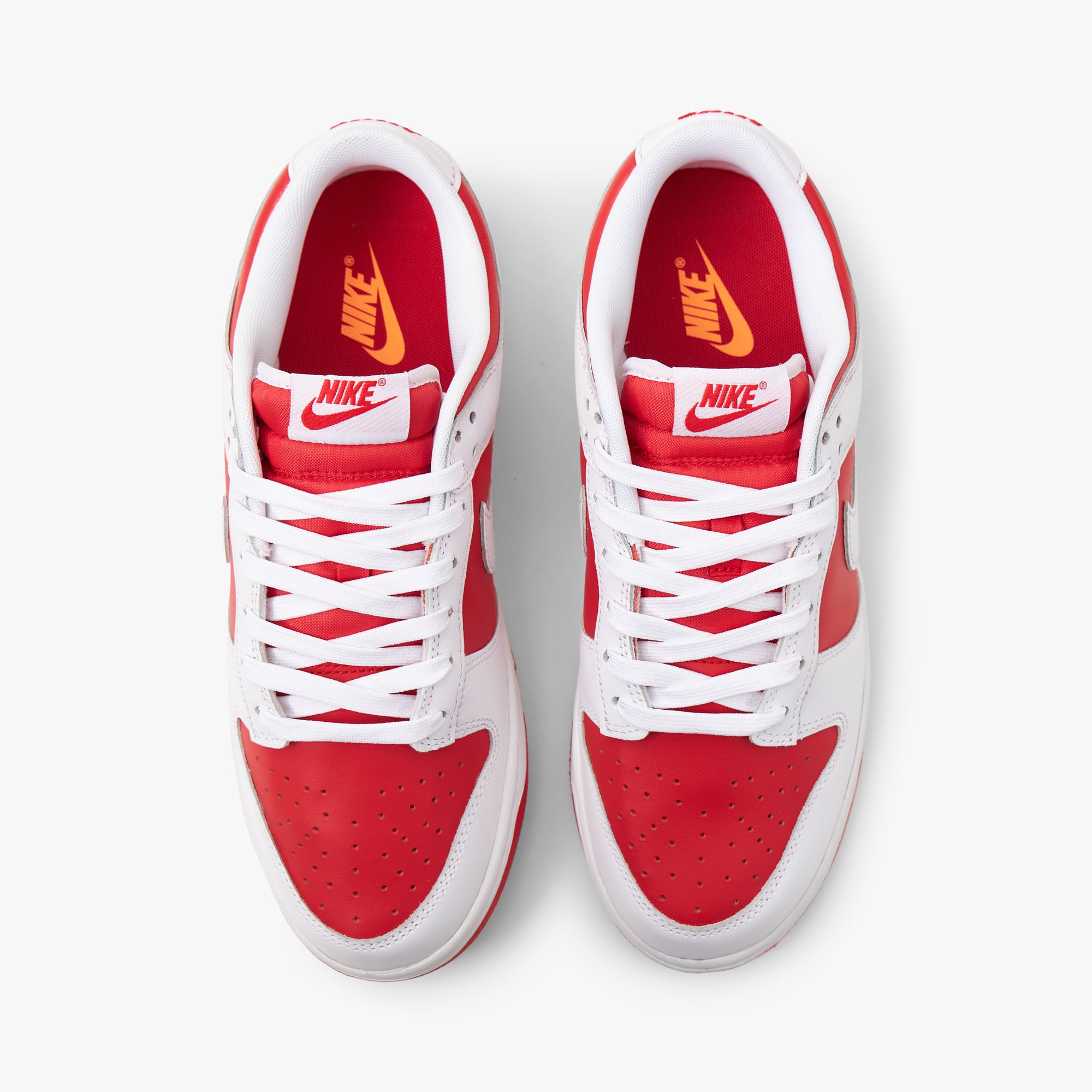 Nike Dunk Low University Red White Total Orange Livestock