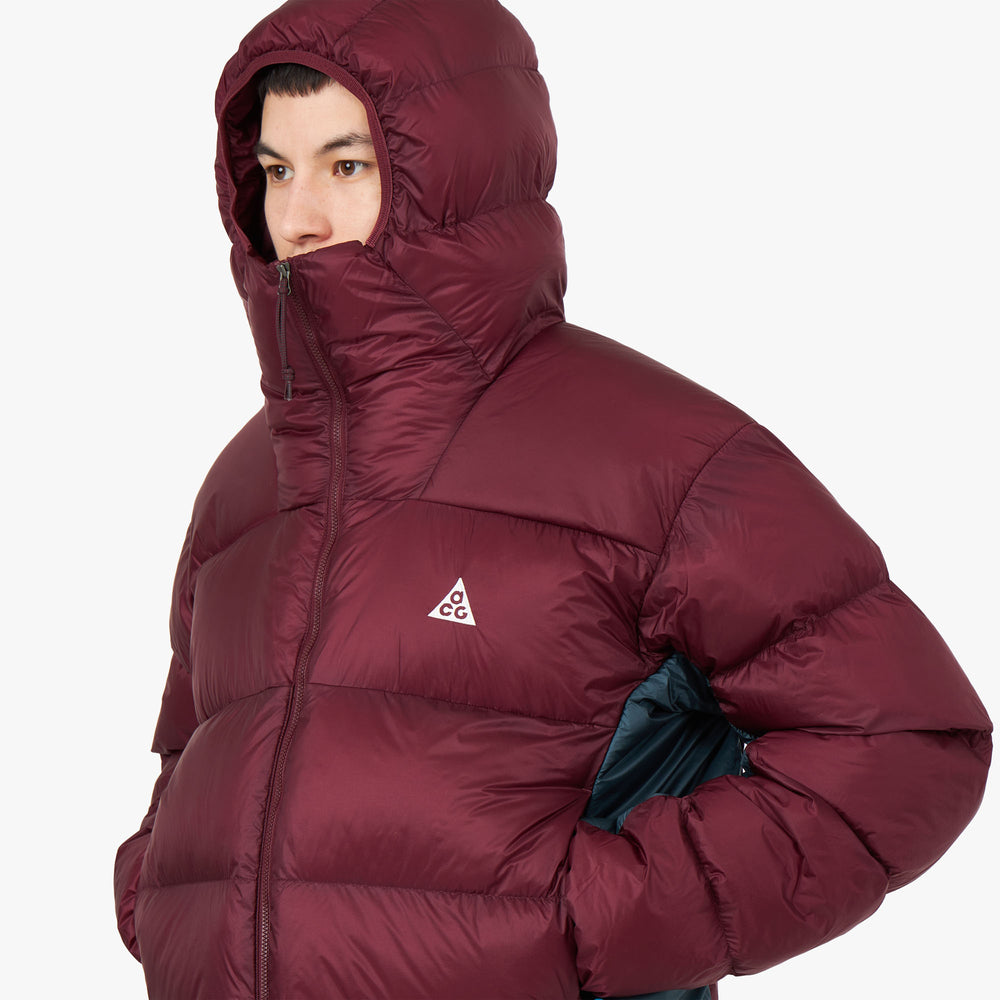 Nike ACG Therma FIT ADV Lunar Lake Jacket Night Maroon Deep