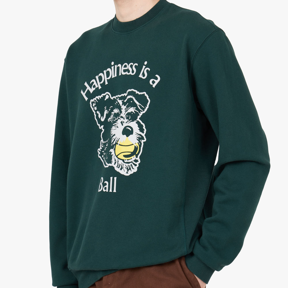 Palmes Dog Crewneck Green Livestock