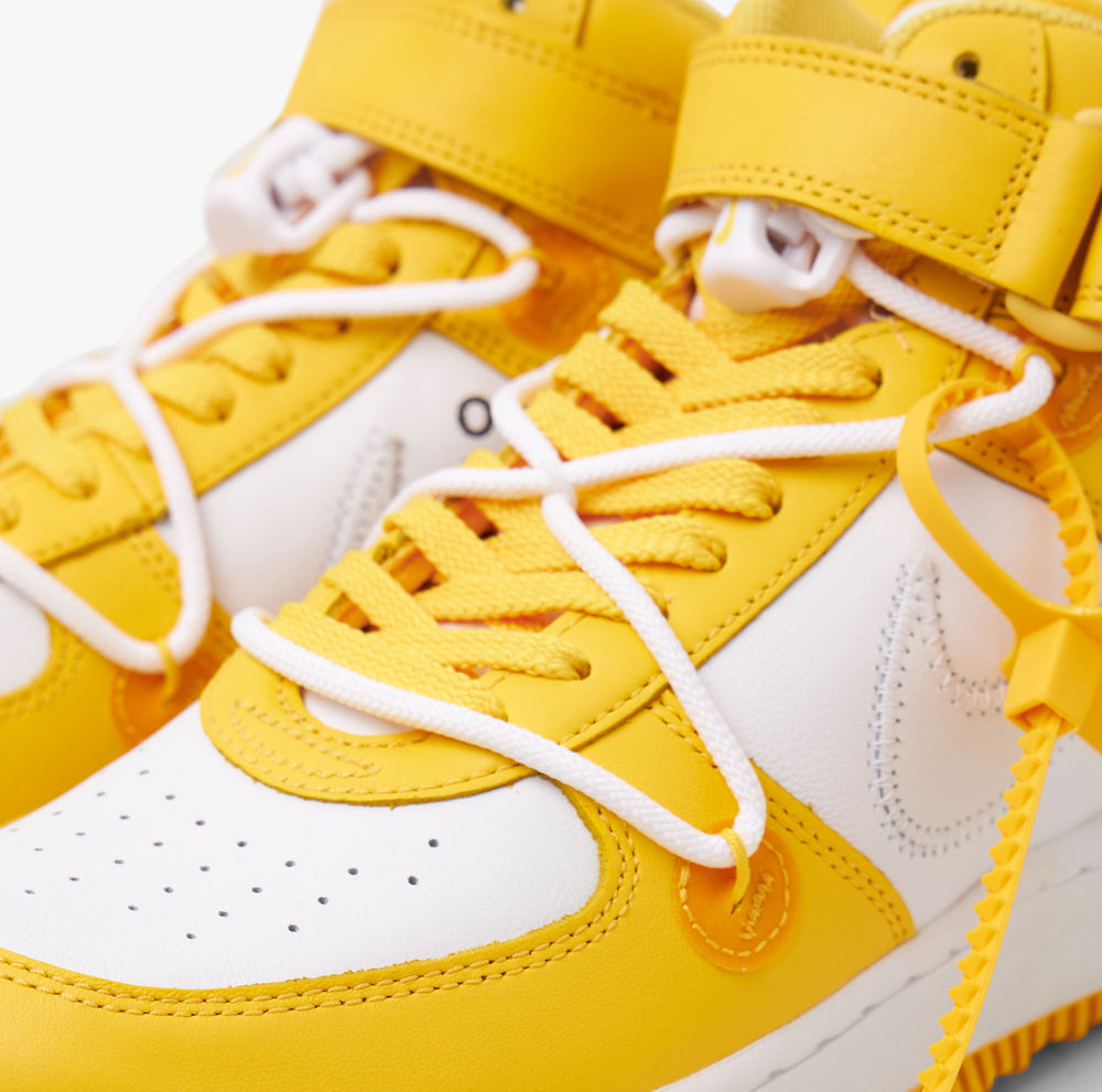 Off-White Nike Air Force 1 Mid Varsity Maize DR0500-101