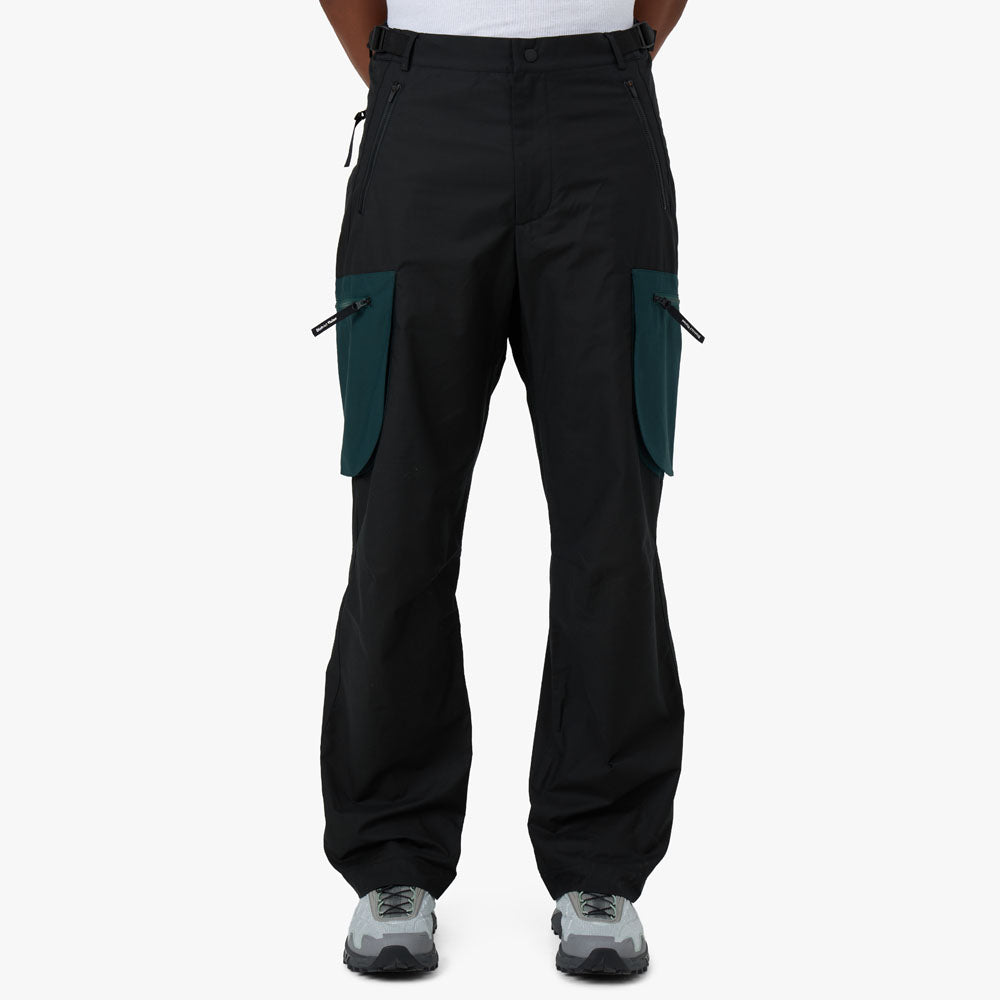 Black cotton outlet cargo pants