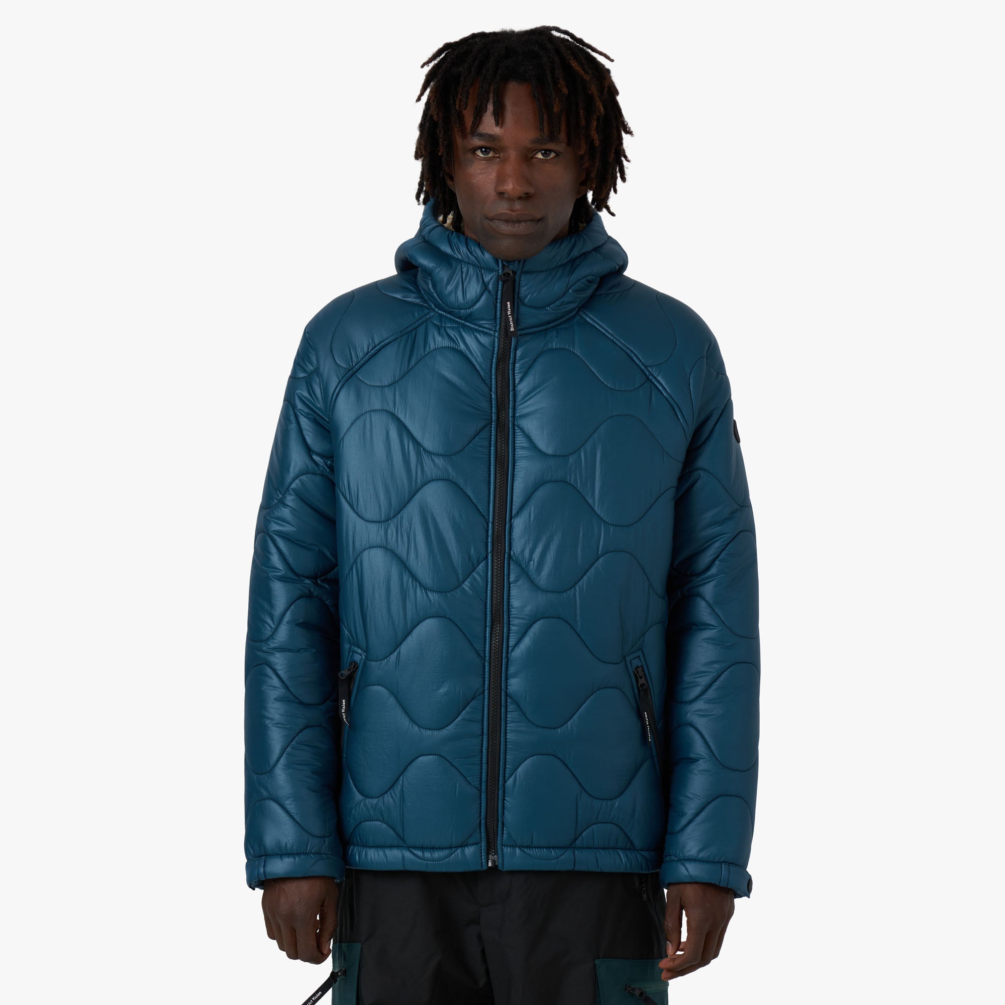 District Vision Quilted Fleece Lined Hooded Jacket / Dusk 1