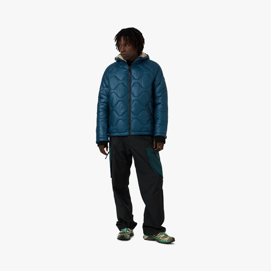 District Vision Quilted Fleece Lined Hooded Jacket Dusk Livestock