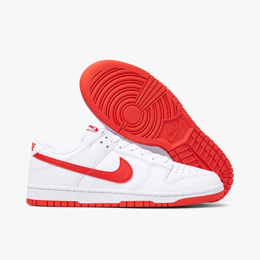 Nike dunk red and white online