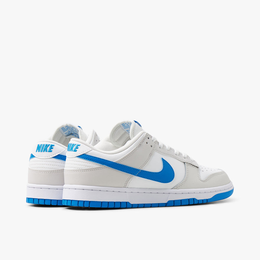 Nike dunk low sales white blue