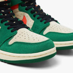 Jordan Women's 1 Zoom CMFT 2 Pine Green / Orange Blaze - Muslin - High Top  6