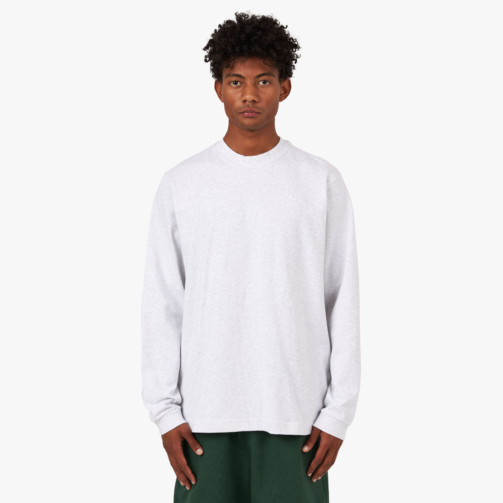 Nike Solo Swoosh Longsleeve Top Birch Heather / White 1