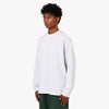 Nike Solo Swoosh Long Sleeve T-shirt Birch Heather / White 2